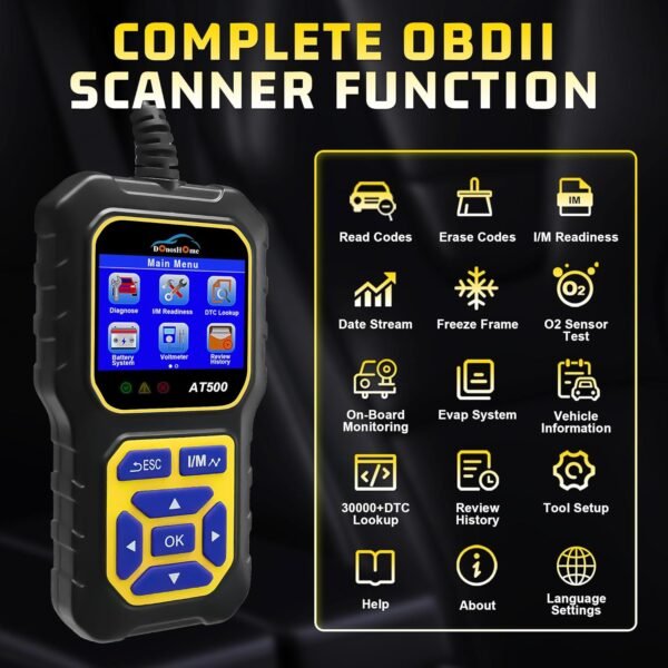 Strumento diagnostico Donoshome Scanner OBD2 per lo strumento diagnostico di trasmissione del motore con test attivo, ripristino dello svuotamento - Image 2