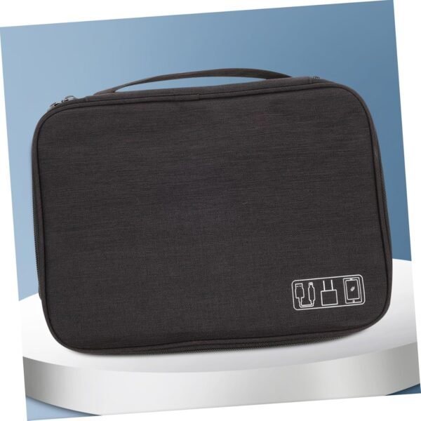 TINEASUR Borsa Organizzatore Elettronico Da Viaggio Impermeabile Contenitore Per Accessori Elettronici Supporto Per Cavi USB e Gadget Design a Tre Strati - Image 3
