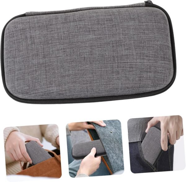 HOMSFOU Custodia Per Microfono Usb Elettronico Accessori Elettronica Cavo Attrezzo Organizzatore Tecnologico Filtro Gadget Borsa Tecnologia Banca Pop Veloce In Piedi Cablato Grey Eva - Image 5
