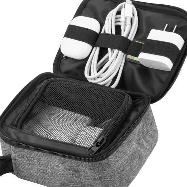 Honhoha Organizzatore di caricabatterie per dispositivi elettronici, Organizzatore di cavi da viaggio - Custodia da trasporto per borse tecnologiche portatili antiurto - Organizzatore di gadget - Image 6