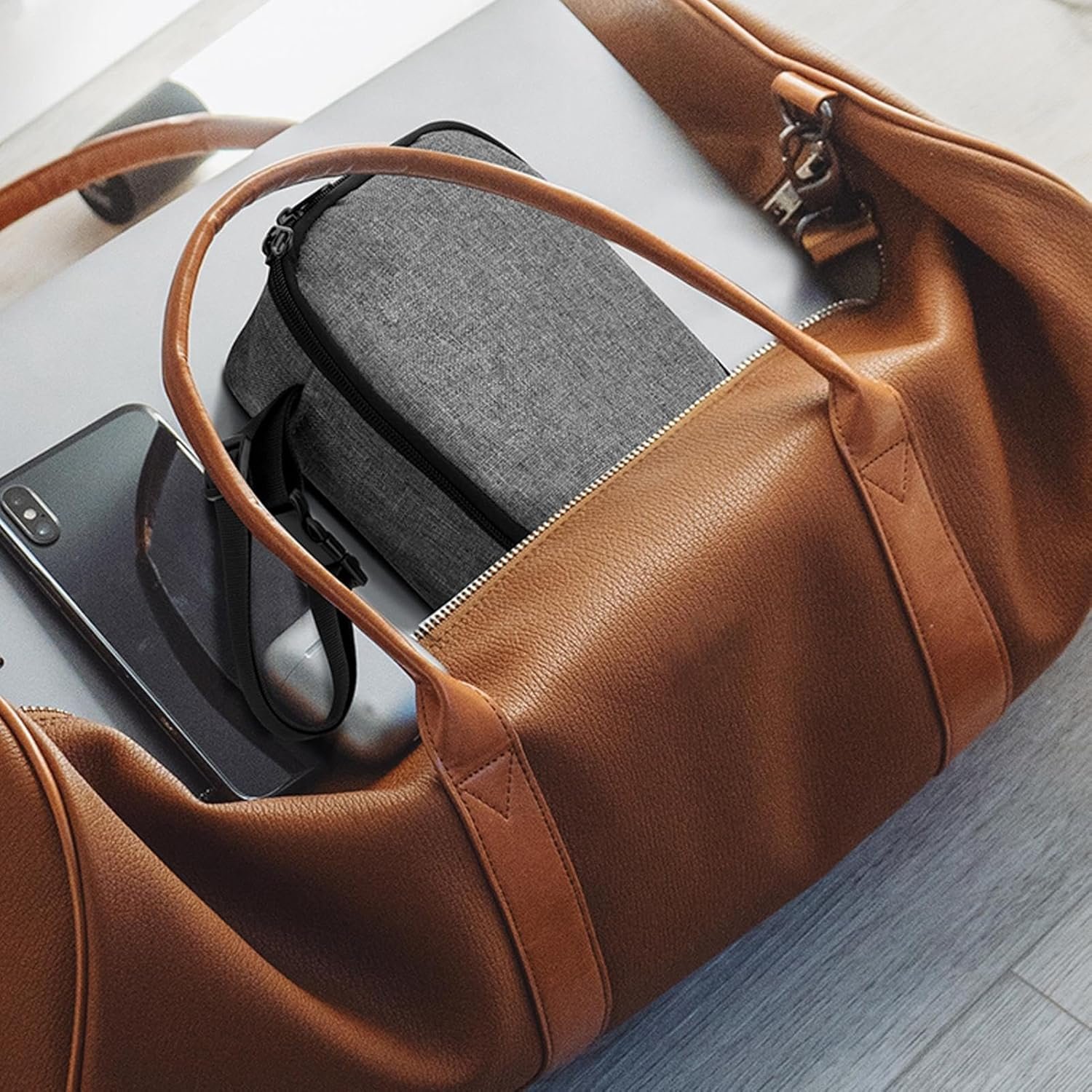 Borsa compatta per gadget da viaggio, scatola organizer per caricabatterie USB, piccola custodia per dispositivi elettronici, custodia per digitali, custodia per organizer tecnologico - Image 3