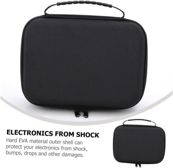 Hoement Borse Eva Organizzatore Tecnologico Sacchetto Dell'organizzatore Elettronico Organizer Per Cavi Da Viaggio Accessori Da Viaggio Organizzatore Di Gadget Black Panno Oxford - Image 3