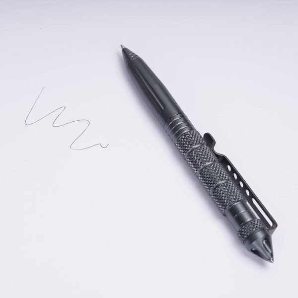 FLYAMAPIRIT Penna a sfera tattica autodifesa con 5 mine aggiuntive per scrivere, penna rompivetro come strumento di emergenza per campeggio all'aperto - Image 3