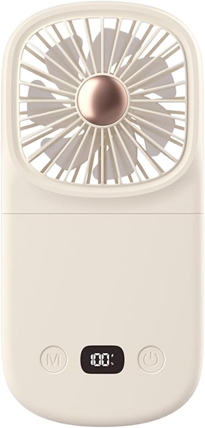 Fan Di Viaggio Pieghevole - Ventola Portatile Portatile, Fan Personale | Ventola A Batteria A Batteria A Batteria Di Lunga Durata Con Display Digitale, Gadget Raffreddato, Soffiatore Di Raffreddamento
