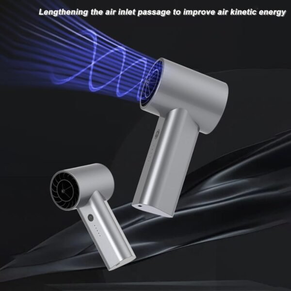 DAZZLEEX Ventola turbo portatile a 10.000 giri/min, senza fili, ad alta velocità, ricaricabile, per la pulizia della tastiera del computer, l'asciugatura dei capelli, campeggio, all'aperto, auto, 5 - Image 3
