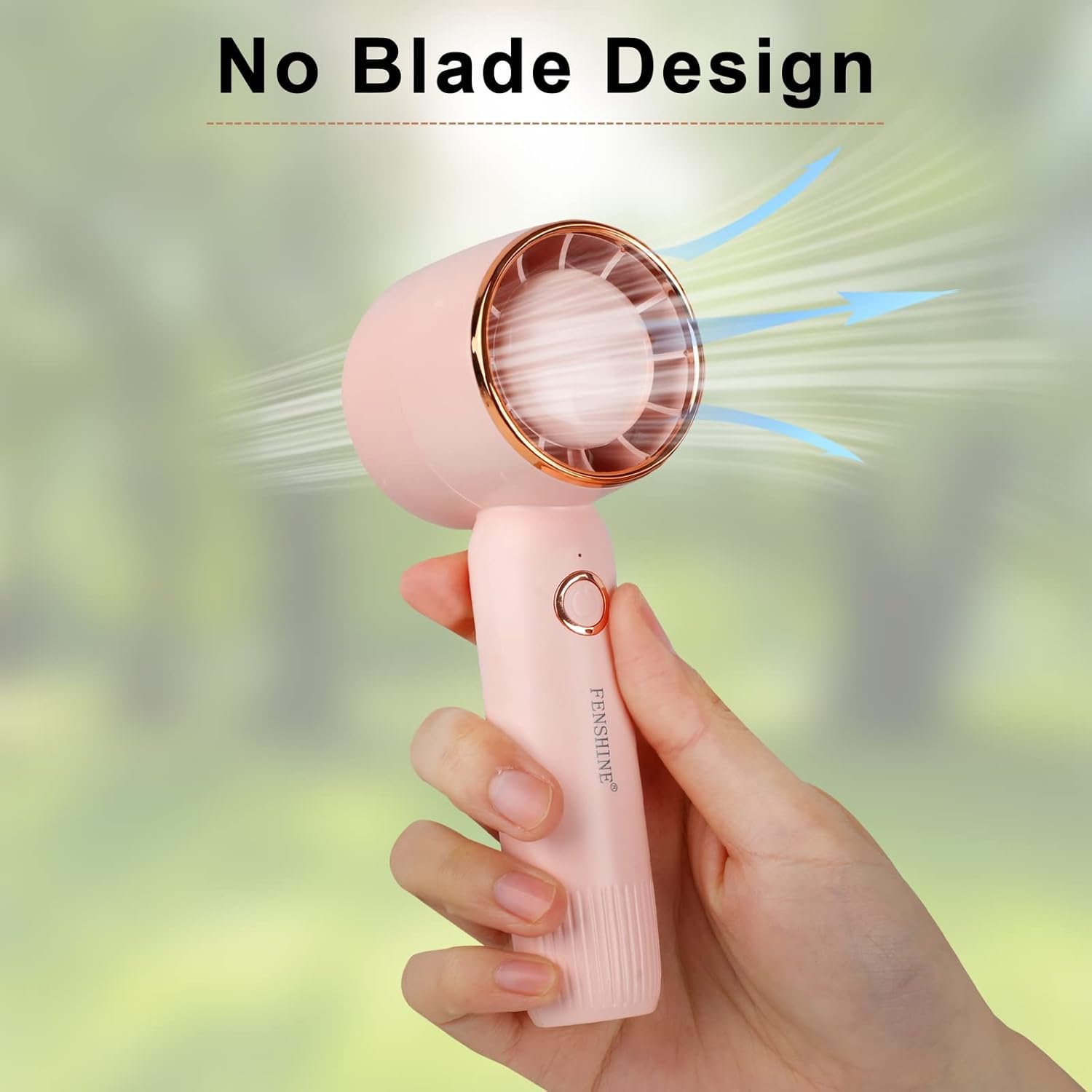 Fenshine Mini ventilatore portatile, ricaricabile tramite USB, silenzioso, per extension ciglia - Image 5