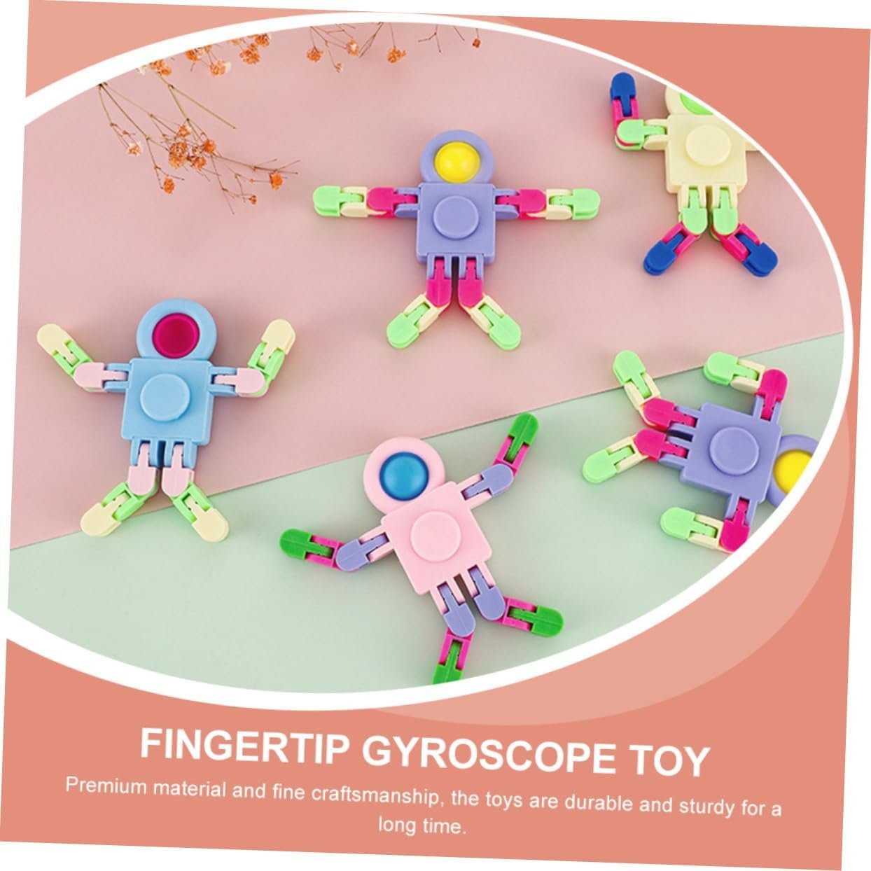 FOYTOKI 12 Pezzi a punta di dita giocattolo puzzle giocattoli giroscopio giocattolo antistress per la punta delle dita giocattolo dell'intelligenza giocattoli per bambini plastica - Image 8