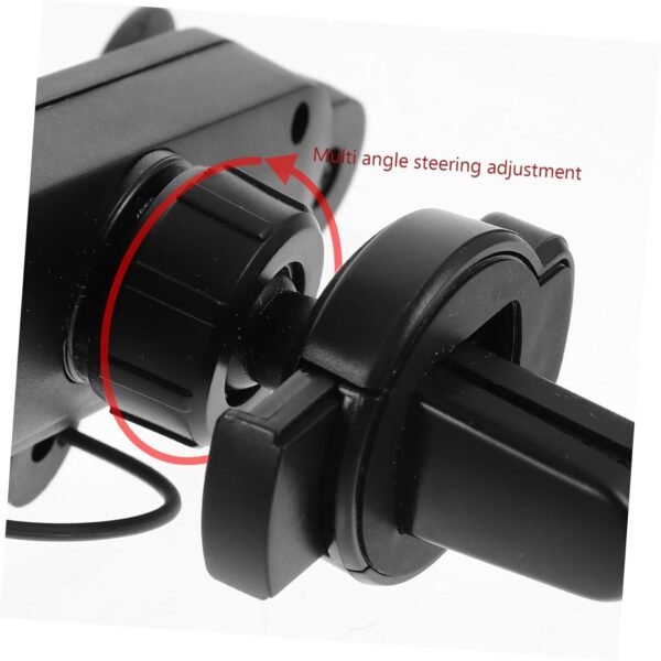 JECOMPRIS Supporto per Telefono Cellulare a Scatto Supporto per Telefono per Auto Supporto per Telefono per Auto Telescopico Invisibile Nero - Image 6