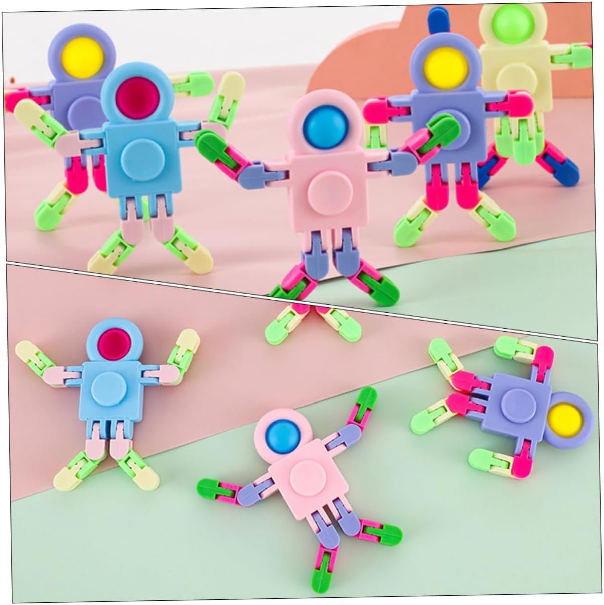 FOYTOKI 12 Pezzi a punta di dita giocattolo puzzle giocattoli giroscopio giocattolo antistress per la punta delle dita giocattolo dell'intelligenza giocattoli per bambini plastica - Image 4
