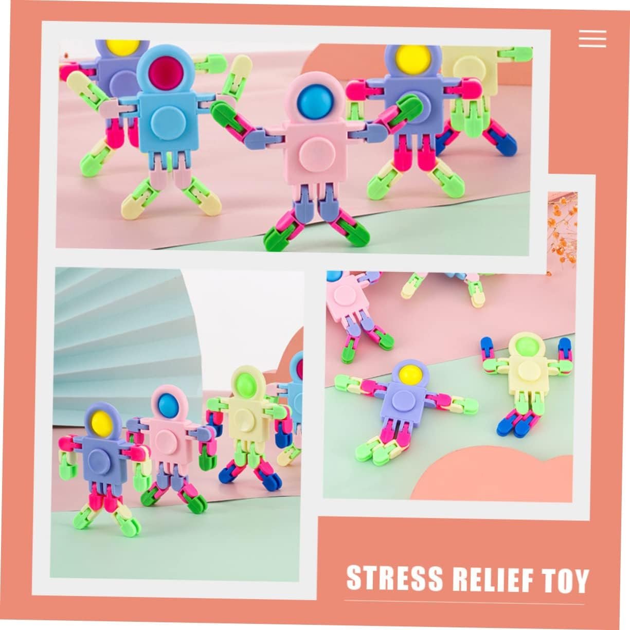 FOYTOKI 12 Pezzi a punta di dita giocattolo puzzle giocattoli giroscopio giocattolo antistress per la punta delle dita giocattolo dell'intelligenza giocattoli per bambini plastica - Image 7