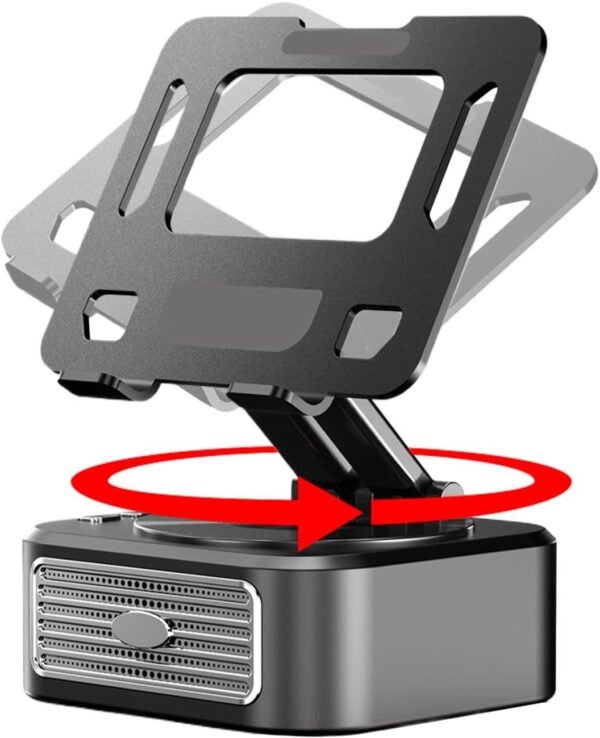 Supporto per telefono cellulare con altoparlante, supporto girevole e pieghevole per tablet, base antiscivolo, gadget tecnologici, supporto per cellulare, per casa, ufficio, uso esterno