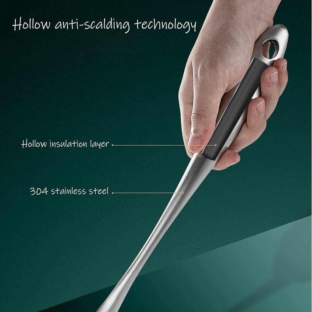 UNISTRORE Set di Utensili da Cucina in Acciaio Set di Utensili da Cucina semplici Pentole Utensili da Cucina in Argento Inaugurazione della casa Attrezzi per ristoranti,4pcs - Image 4