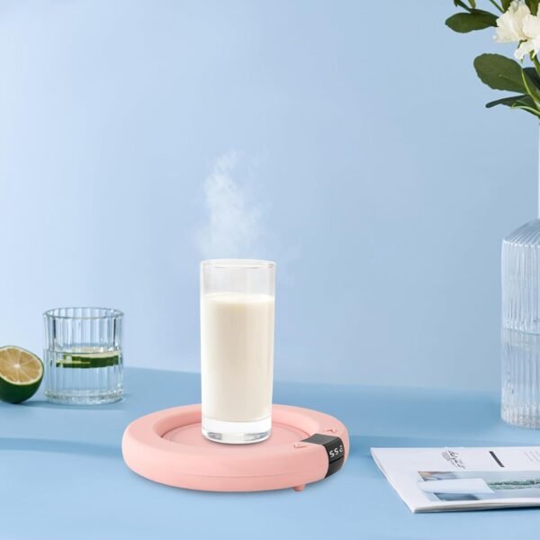 Scaldapazze, scalda tè elettrico USB con 2 livelli di calore per tè, caffè e latte e più di 10 W di potenza, indicatore LED per casa e ufficio, spegnimento automatico dopo 8 ore di cavo da 1 m - Image 4