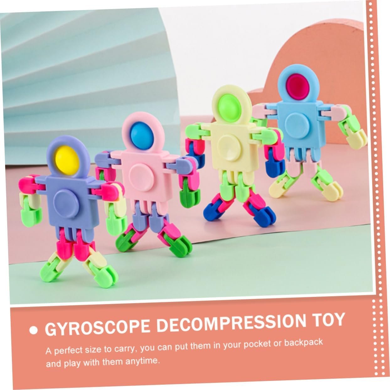 FOYTOKI 12 Pezzi a punta di dita giocattolo puzzle giocattoli giroscopio giocattolo antistress per la punta delle dita giocattolo dell'intelligenza giocattoli per bambini plastica - Image 6