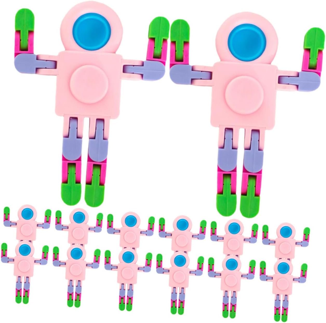 FOYTOKI 12 Pezzi a punta di dita giocattolo puzzle giocattoli giroscopio giocattolo antistress per la punta delle dita giocattolo dell'intelligenza giocattoli per bambini plastica