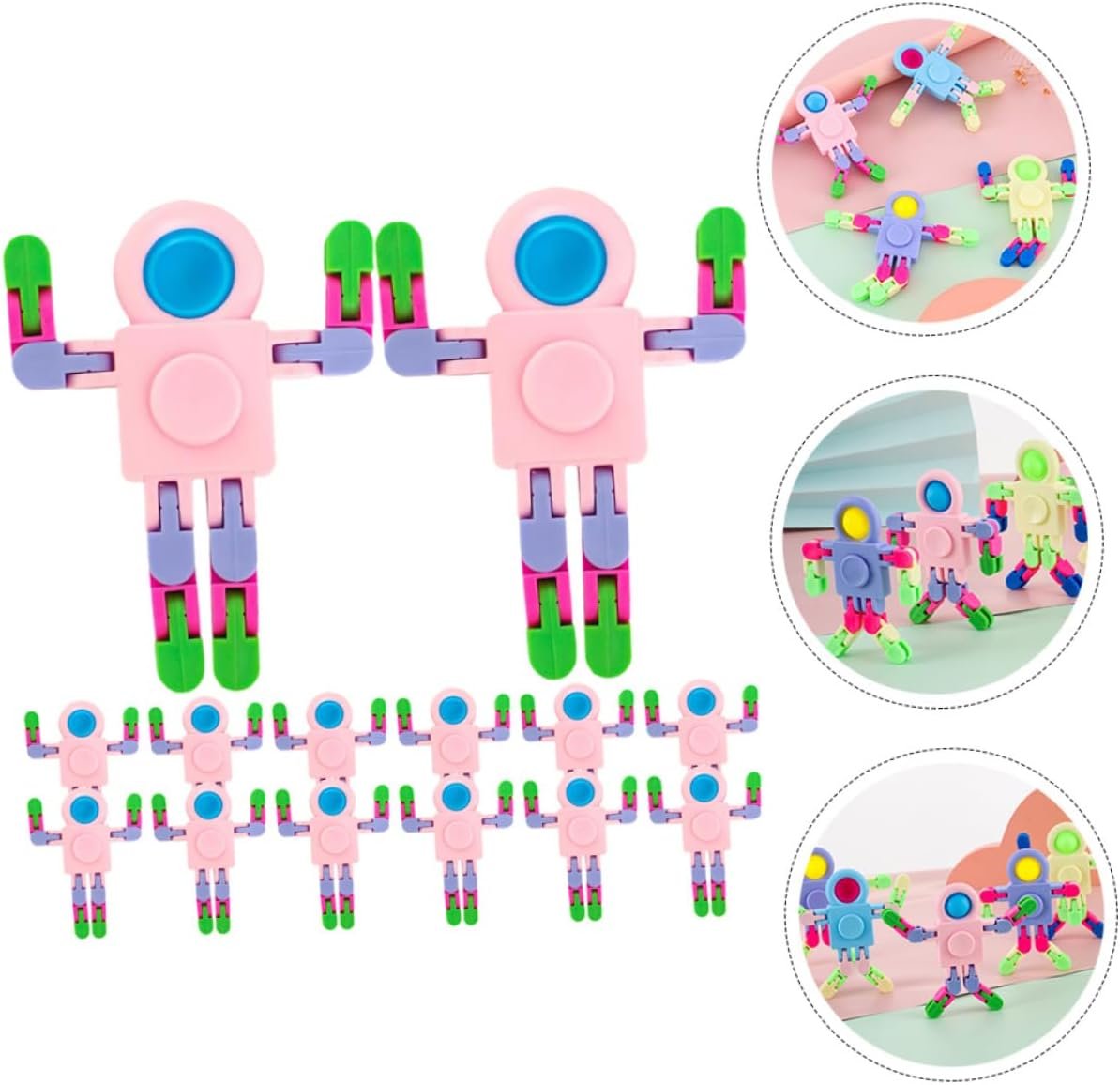 FOYTOKI 12 Pezzi a punta di dita giocattolo puzzle giocattoli giroscopio giocattolo antistress per la punta delle dita giocattolo dell'intelligenza giocattoli per bambini plastica - Image 2
