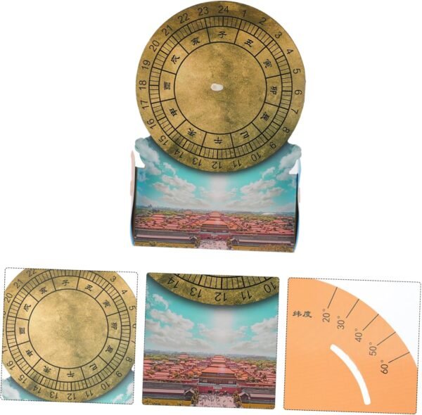 Toyvian 1 Set Tecnologia Astronomica Di Produzione Ombra Del Sole Orologio Per Bambini Playset All'Aperto Giocattolo Per I Bambini Rayan Giocattoli Per I Bambini Antica Meridiana Orologio - Image 7