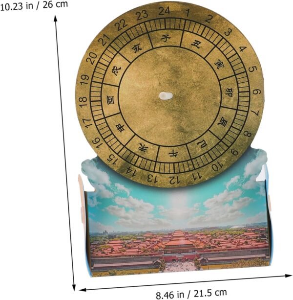 Toyvian 1 Set Tecnologia Astronomica Di Produzione Ombra Del Sole Orologio Per Bambini Playset All'Aperto Giocattolo Per I Bambini Rayan Giocattoli Per I Bambini Antica Meridiana Orologio - Image 6