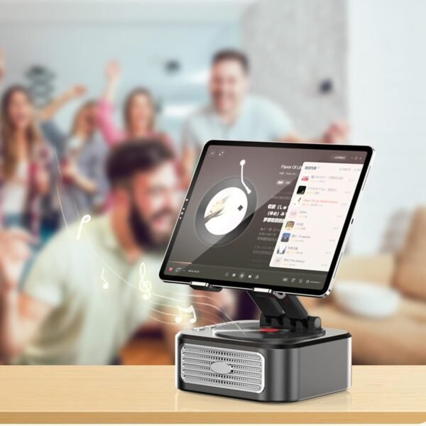 Supporto per telefono cellulare con altoparlante, supporto girevole e pieghevole per tablet, base antiscivolo, gadget tecnologici, supporto per cellulare, per casa, ufficio, uso esterno - Image 8
