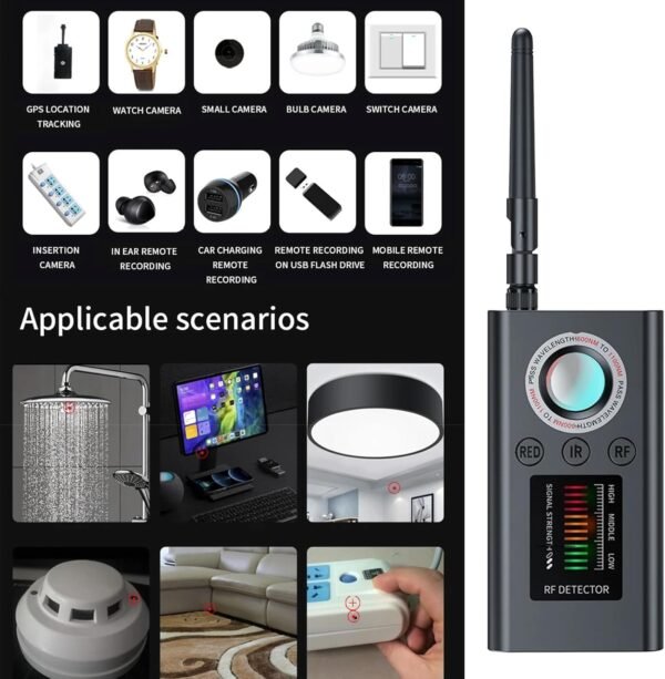 Boyuan Rilevatore Microspie Gadget Anti-spia Rilevatori Di Localizzazione GPS Rilevatori RF, Dispositivi Di Ricerca Bug Per Ufficio Auto Hotel Viaggio - Image 6