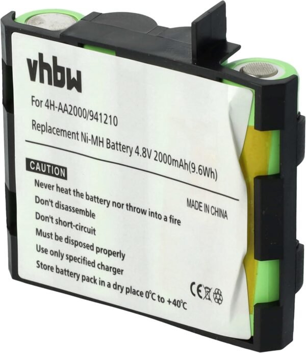 vhbw NiMH batteria 1500mAh (4.8V) compatibile con tecnologia medica sostituisce elettrostimolatore Compex Fit 1.0, Fit 3.0, Full Fitness, FullFitness, Mi, Mi-Fitness