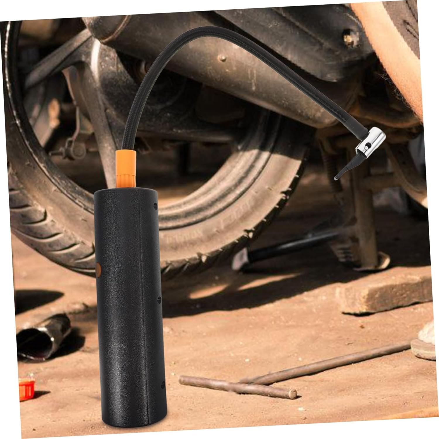 BUGUUYO Gonfiatore Compressore Aerografo Accessori per Auto Aria Pompa Gadget Elettrico Bidone Gonfiabile unità Ricaricabile PRO Inflazione Automatico Ciclo Fodere con Black Addominali - Image 7