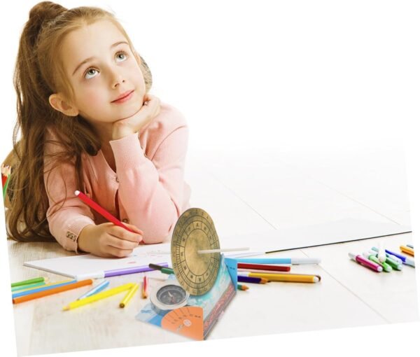 Toyvian 1 Set Tecnologia Astronomica Di Produzione Ombra Del Sole Orologio Per Bambini Playset All'Aperto Giocattolo Per I Bambini Rayan Giocattoli Per I Bambini Antica Meridiana Orologio - Image 8