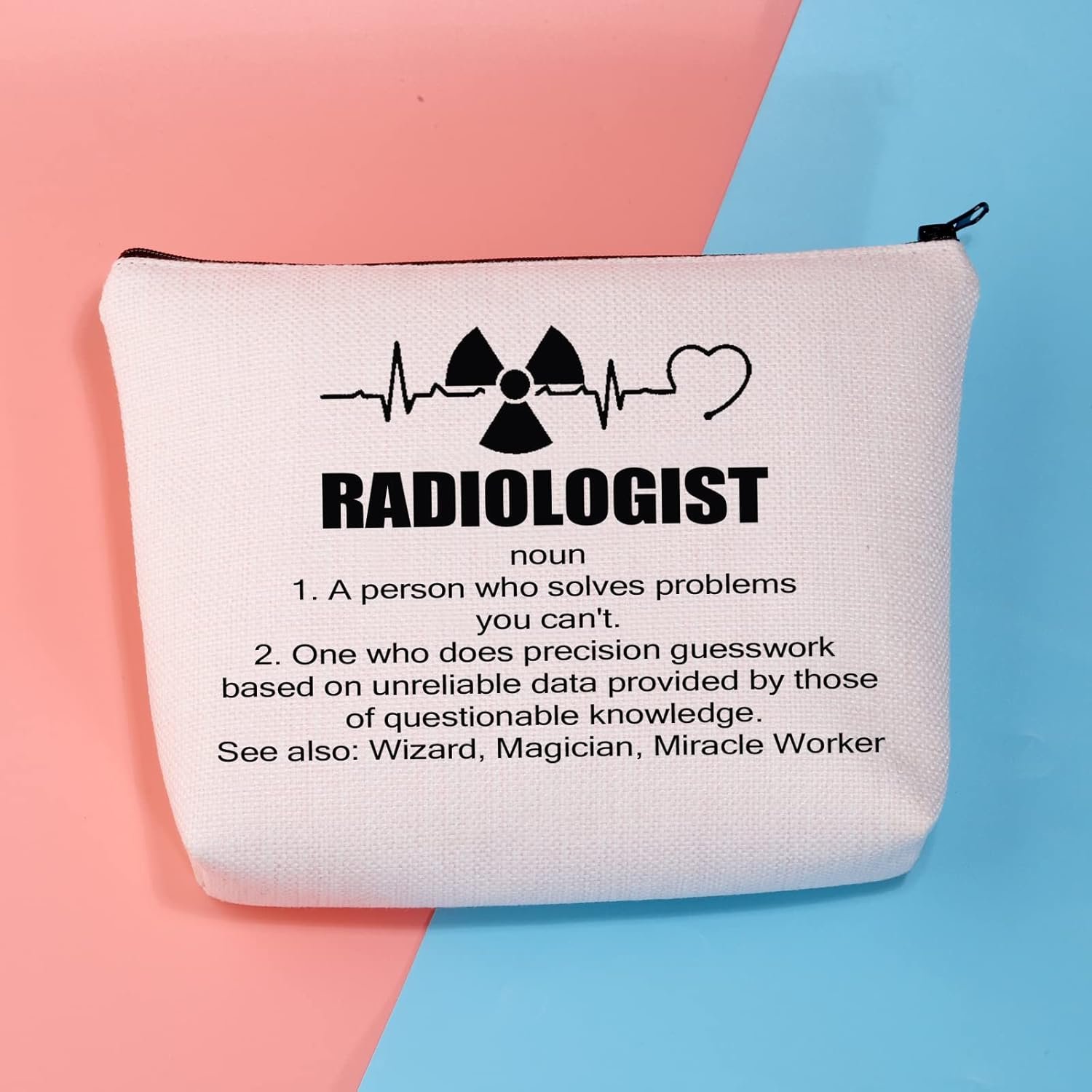 PLITI Radiologo Definizione Regalo Radiologia Makeup Bag Radiologo Tecnico Regalo Radiologia Laurea Regalo X-Ray Tech Regalo, Radiologo Definu - Image 3
