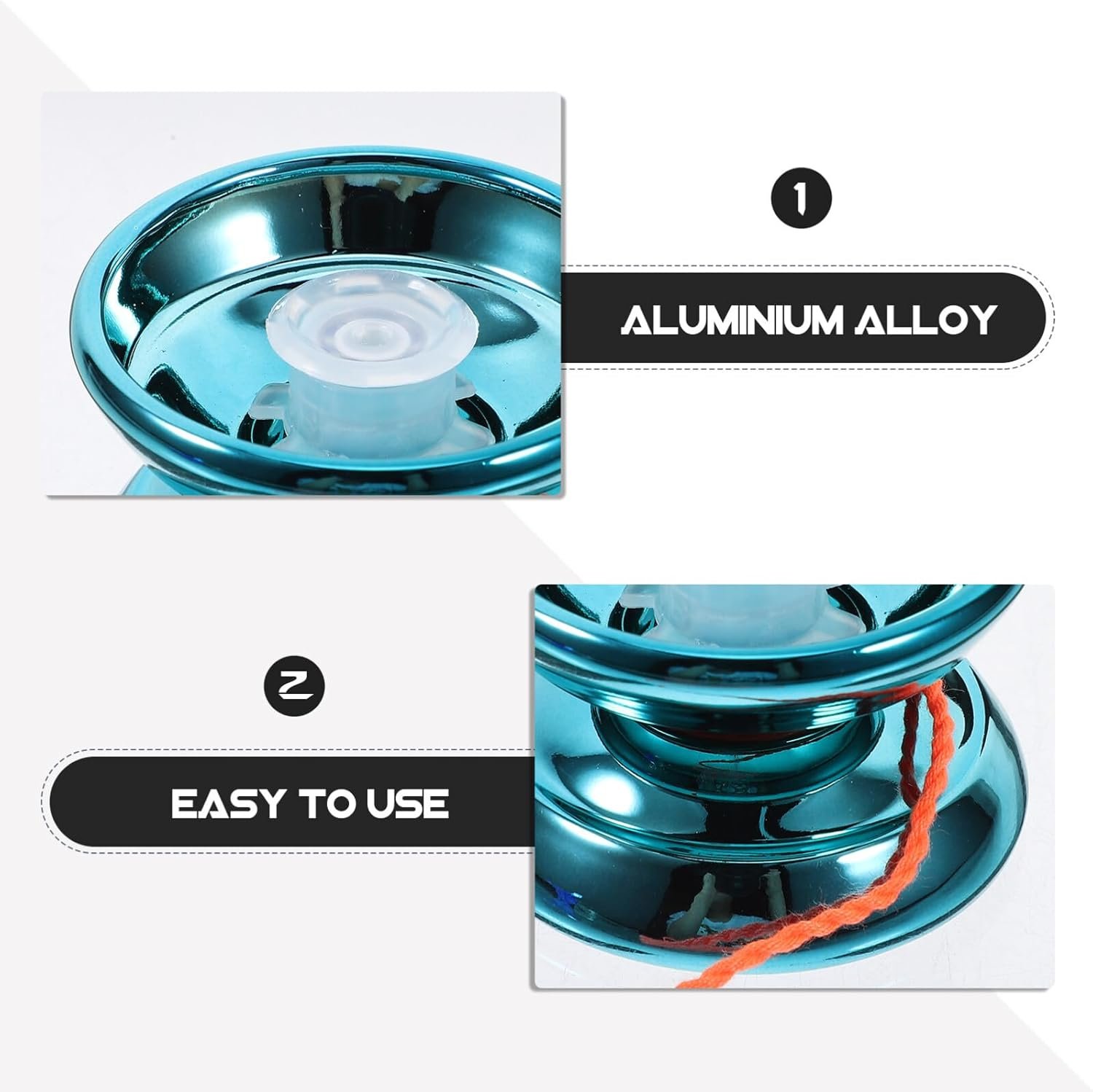 JOINPAYA Palla Reattiva in Lega Yoyo Palla Yoyo in con Corde per Principianti Bambini Adulti Giocatori Tecnologia di Ritorno Automatico Palla - Image 4