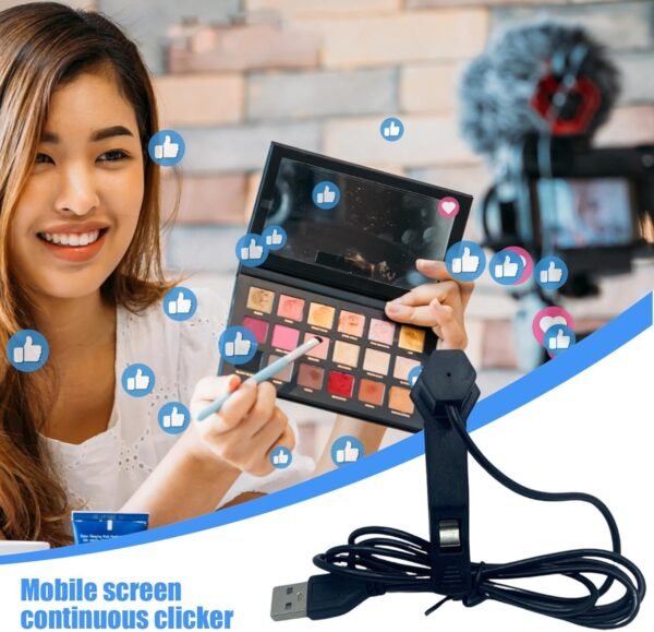 Tapper telefono- Aiutante mobile per il tocco dello schermo, Clicker automatico dello schermo del dispositivo, Clicker automatico | Dispositivo di maschiatura del telefono, Simulatore di del dito - Image 3
