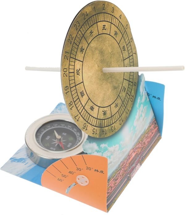 VICASKY 1 Set Produzione di tecnologia astronomica meridiana modello scientifico giocattoli per bambini giochi per bambini orologi giocattolo modello solarium sussidio didattico Carta