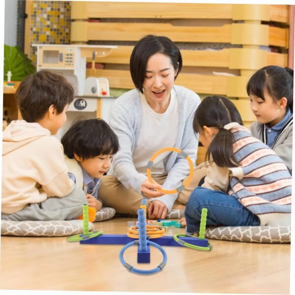 KOMBIUDA Cross Five Toss Game Bambini Lancio Giocattolo Gioco Lancio Giocattolo Giocattoli da Lancio Giocattolo per Bambini Casuale - Image 4