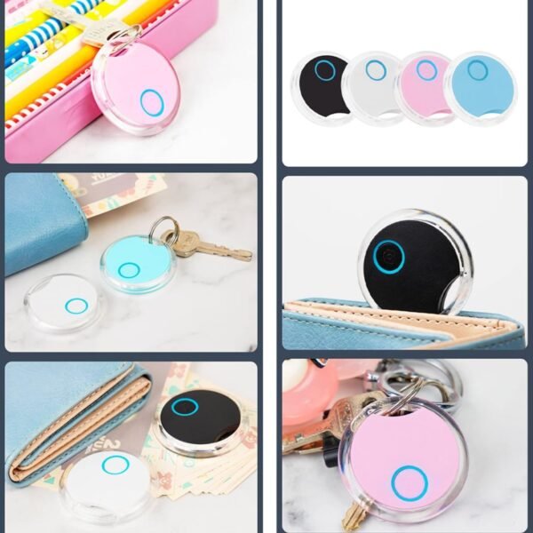 TOTMOX 4PCS Smart Bluetooth Tracker Key Finder, con controllo APP, fino a 20,1m compatibile iOS Android per chiavi, animali domestici, telefono, portafoglio, bagagli e altro ancora, nero - Image 6