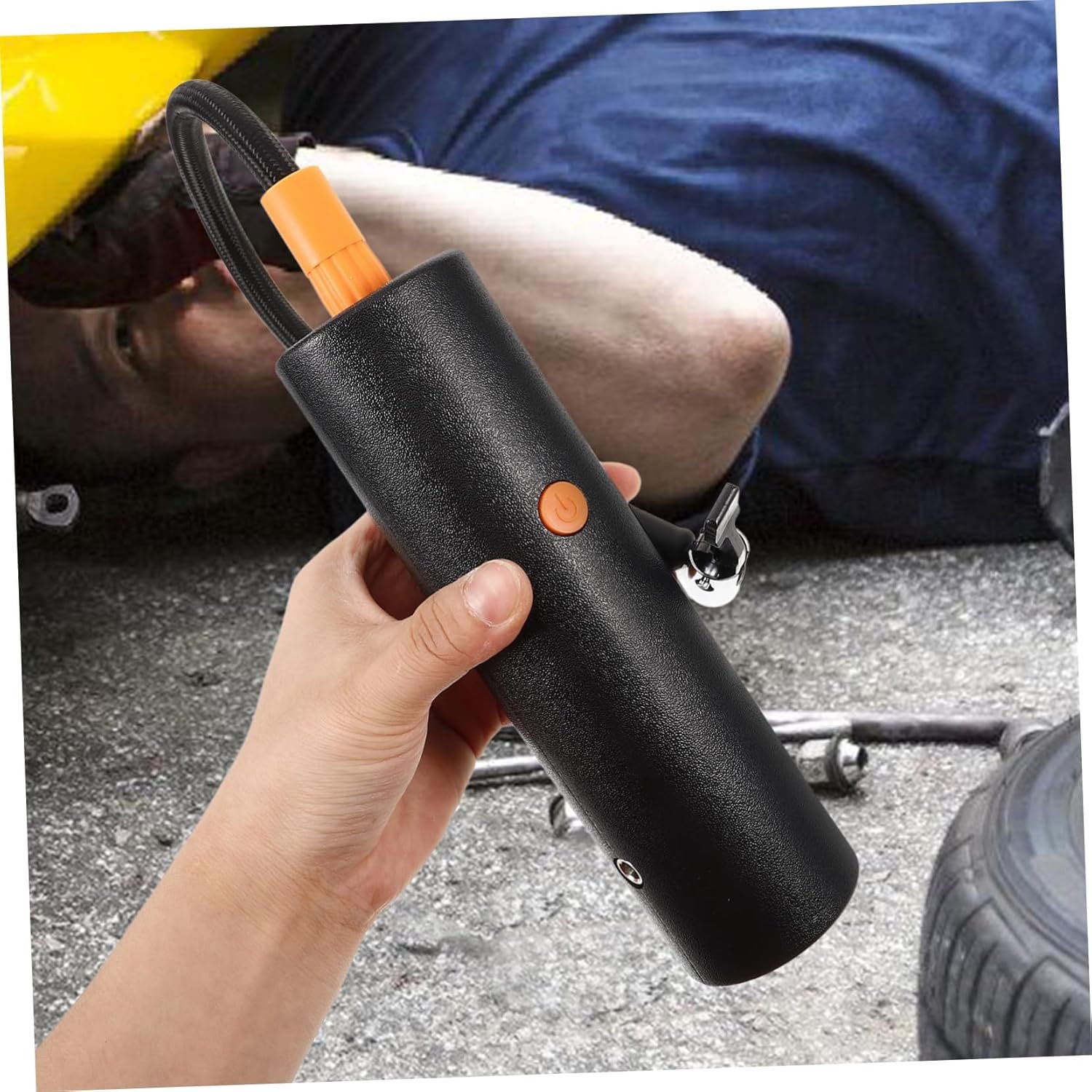 BUGUUYO Gonfiatore Compressore Aerografo Accessori per Auto Aria Pompa Gadget Elettrico Bidone Gonfiabile unità Ricaricabile PRO Inflazione Automatico Ciclo Fodere con Black Addominali - Image 9