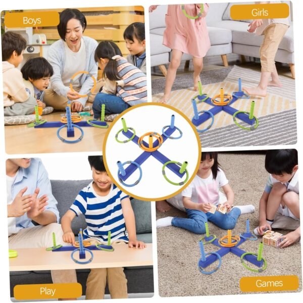 KOMBIUDA Cross Five Toss Game Bambini Lancio Giocattolo Gioco Lancio Giocattolo Giocattoli da Lancio Giocattolo per Bambini Casuale - Image 8