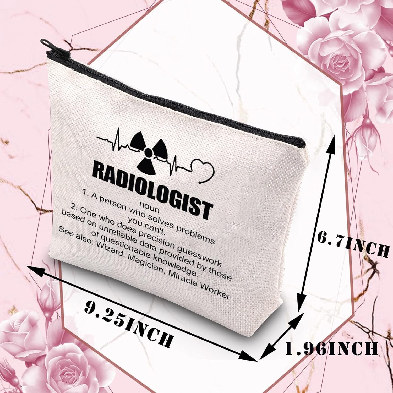 PLITI Radiologo Definizione Regalo Radiologia Makeup Bag Radiologo Tecnico Regalo Radiologia Laurea Regalo X-Ray Tech Regalo, Radiologo Definu - Image 2