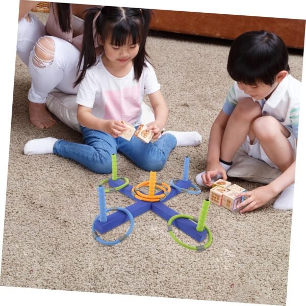 KOMBIUDA Cross Five Toss Game Bambini Lancio Giocattolo Gioco Lancio Giocattolo Giocattoli da Lancio Giocattolo per Bambini Casuale - Image 7