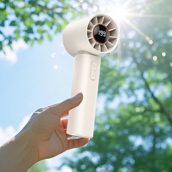 Aufquwk Fan delle mani, fan portatile,Travel porta portatile personale con Air Turbo Tech | Adeguamento a più velocità per casa, attività all'aperto, campeggio, lavoro, spiaggia - Image 7
