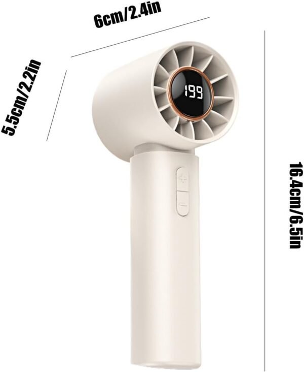 Aufquwk Fan delle mani, fan portatile,Travel porta portatile personale con Air Turbo Tech | Adeguamento a più velocità per casa, attività all'aperto, campeggio, lavoro, spiaggia - Image 6