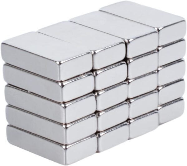 OCEUMAOA 20 Pezzi 20x10x5mm Rettangolo Magneti al neodimio, Calamita Potente, Calamite Lavagna Magnetica, Frigoriferi, Magneti al neodimio, Uffici, Esperimenti Scientifici