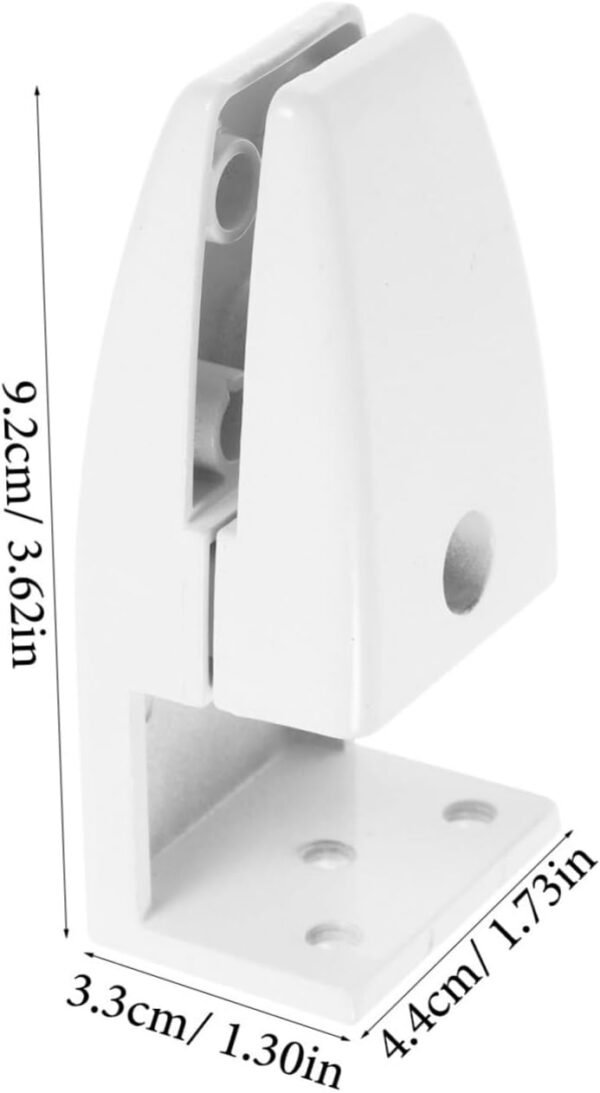 VILLCASE 4 Pezzi Clip per Schermo da Scrivania Porta USB Fantastici Gadget Vassoio Regolabile Pannello Divisorio da Scrivania Tecnologia Morsetto Collo di Cigno Bianca Lega di Alluminio - Image 3