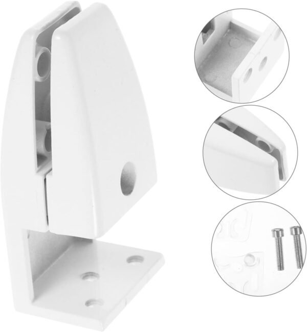 VILLCASE 4 Pezzi Clip per Schermo da Scrivania Porta USB Fantastici Gadget Vassoio Regolabile Pannello Divisorio da Scrivania Tecnologia Morsetto Collo di Cigno Bianca Lega di Alluminio - Image 4
