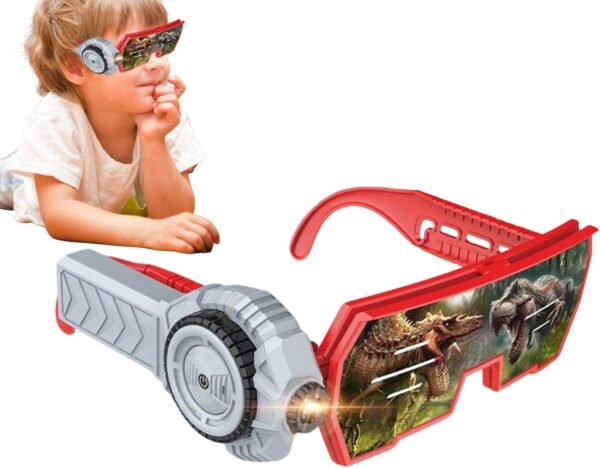 Giocattoli per occhiali da proiezione per bambini, gadget di occhiali divertenti, 20 temi di proiezione scientifica visione tecnologica del modulo proiettore a flip-up per la festa di compleanno di ra - Image 7