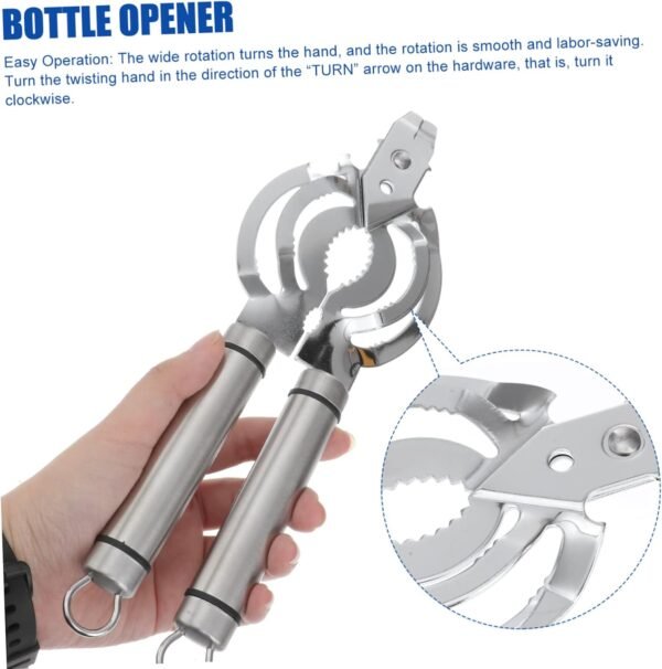 Apri Di Bottiglia Gadget Da Cucina Utensile Da Cucina Vite Apriscatole Multiuso Apriscatole Vino Apriscatole A Mano Apriscatole Apriscatole Apriscatole Gadget Per La Casa - Image 4