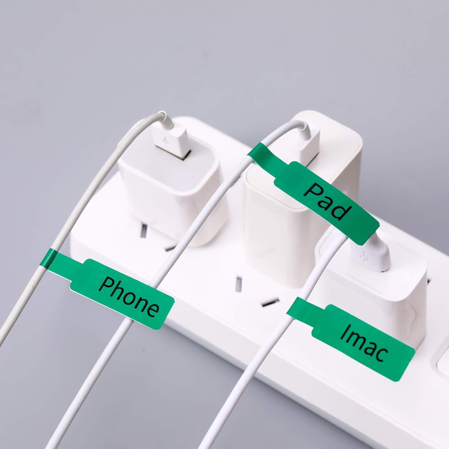 NIIMBOT Nastro adesivo per stampante con cavo (1,2 x 10,9 cm) con autoadesivo per etichette D11/D110/D101/H1S, 1 rotolo da 65 (verde) - Image 3