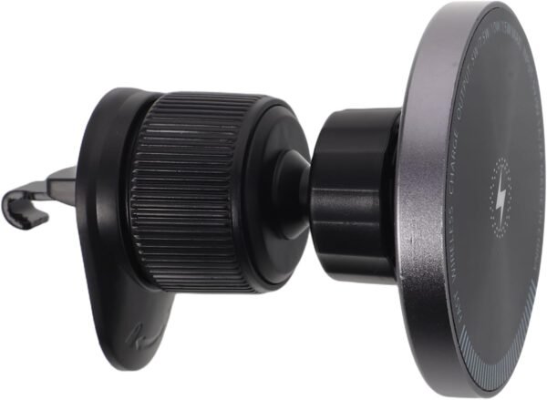 Mikikit caricabatteria per auto caricatore magnetico auto accessori auto smartphone kit valvola acqua manico di stoffa universale Porta cellulare magnetico per bocchetta dell'auto Black
