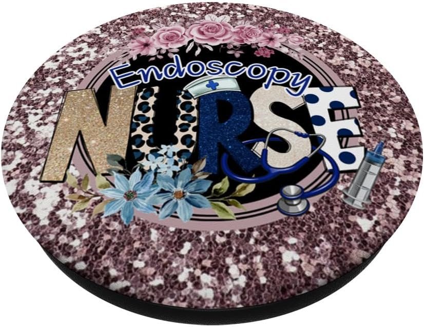 Gadget di tecnologia infermieristica del supporto della compressa dell'infermiera dell'endoscopia per gli infermieri PopSockets PopGrip Adesivo - Image 2