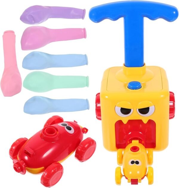 ibasenice Giocattolo Per Auto Per Bambini Giocattoli Per Auto Da Ragazza Mongolfiera Inerziale Macchina Per Palloncini Giocattolo Gonfiabile Palloncini Per Auto Elettriche Palloncino Yellow
