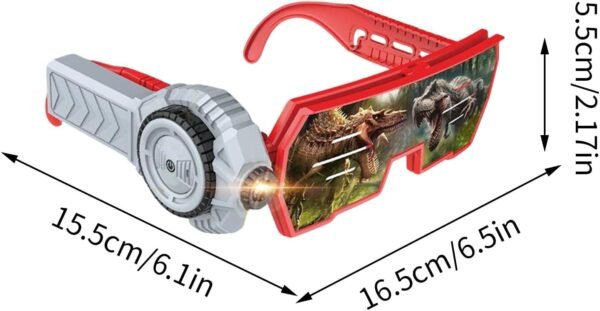Giocattoli per occhiali da proiezione per bambini, gadget di occhiali divertenti, 20 temi di proiezione scientifica visione tecnologica del modulo proiettore a flip-up per la festa di compleanno di ra - Image 5