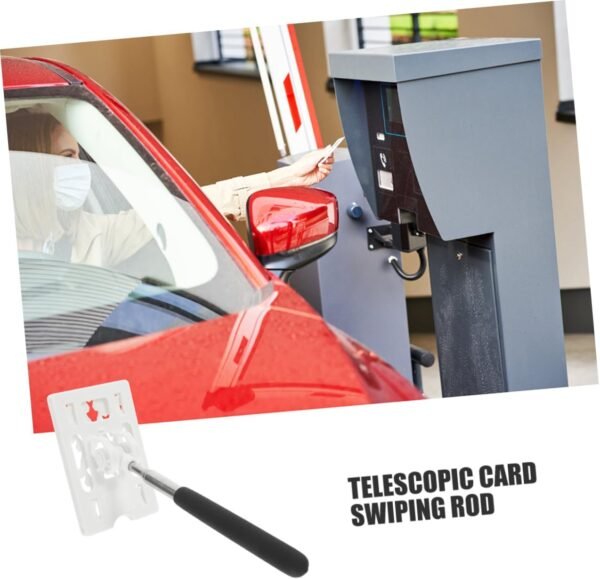 Asta telescopica di bloccaggio parcheggio titolare della tessera per il parcheggio dell'auto arredamento parà kit & canne per gadget facili prevenire lo strumento di parcheggio AbS - Image 8